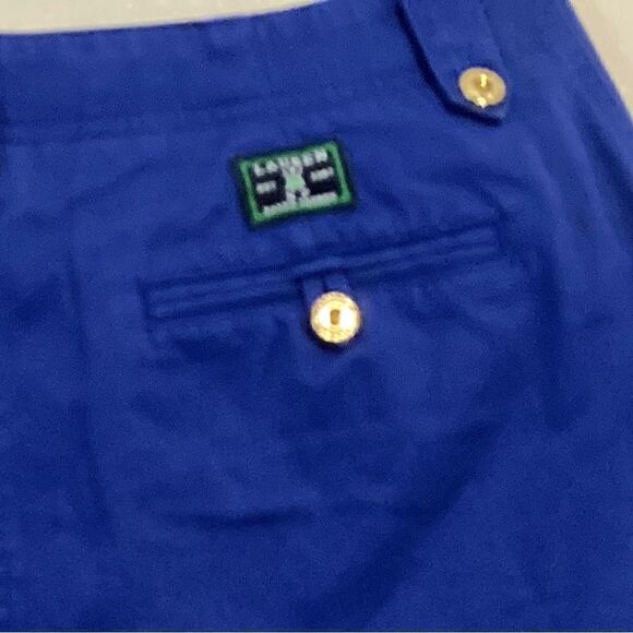 Lauren Ralph Lauren Cuffed Blue Short Size 14 Cotton 100% - Picture 6 of 6